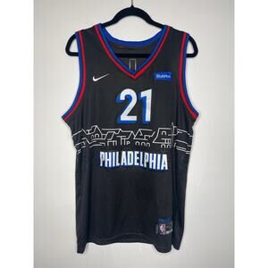 Joel Embiid Philadelphia 76ers Men's 48 Medium Nike Swingman City Jersey Black